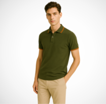 Bespoke Fashion Polo Shirt – Premium Piqué Cotton, Custom Fit, Signature Collar, Durable Stitching, Logo Embroidery, Variety of Colors, Stylish Business & Casual Wear, All Sizes